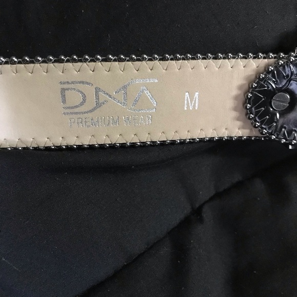 DNA Belt- Alligator Skin With Black Stones